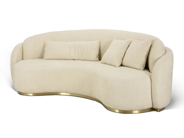 TAGARA - Curved 4 seater fabric sofa by JOSÉ LEITE DE CASTRO - view 3